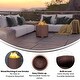 preview thumbnail 5 of 23, Zephyr 19.5 inch Smokeless Outdoor Firepit, Natural Wood Burning Portable Fire Pit With Water Resistant Cover, Black