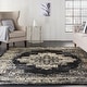 preview thumbnail 27 of 135, Nourison Grafix Distressed Vintage Medallion Area Rug 7' x 10' - Black