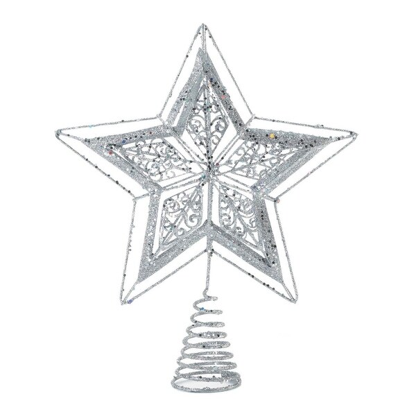 Silver Star Tree Topper