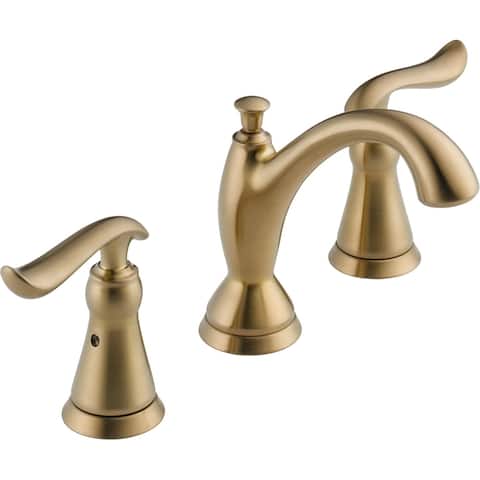 Delta Linden Widespread Bathroom Faucet with Pop-Up Drain Assembly -