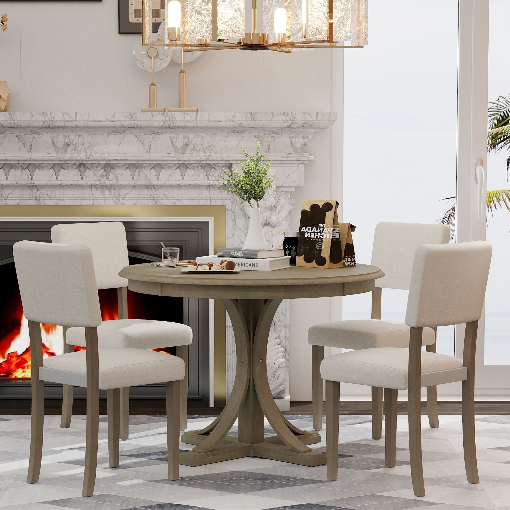 Vintage retro dining best sale table and chairs