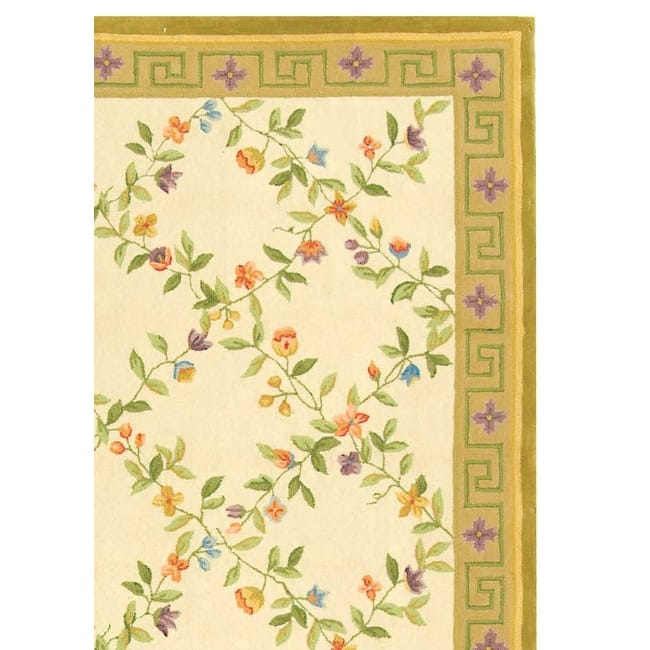 SAFAVIEH Handmade Berkeley Bice Botanical Wool Rug