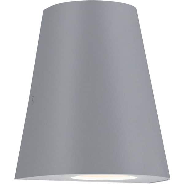 slide 1 of 1, Maxim 52119 Taper 7" Tall ADA Compliant LED Outdoor Wall Sconce Silver