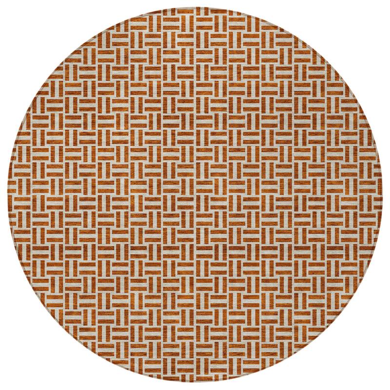 HomeRoots Geometric Transitional Rectangle Outdoor Rug