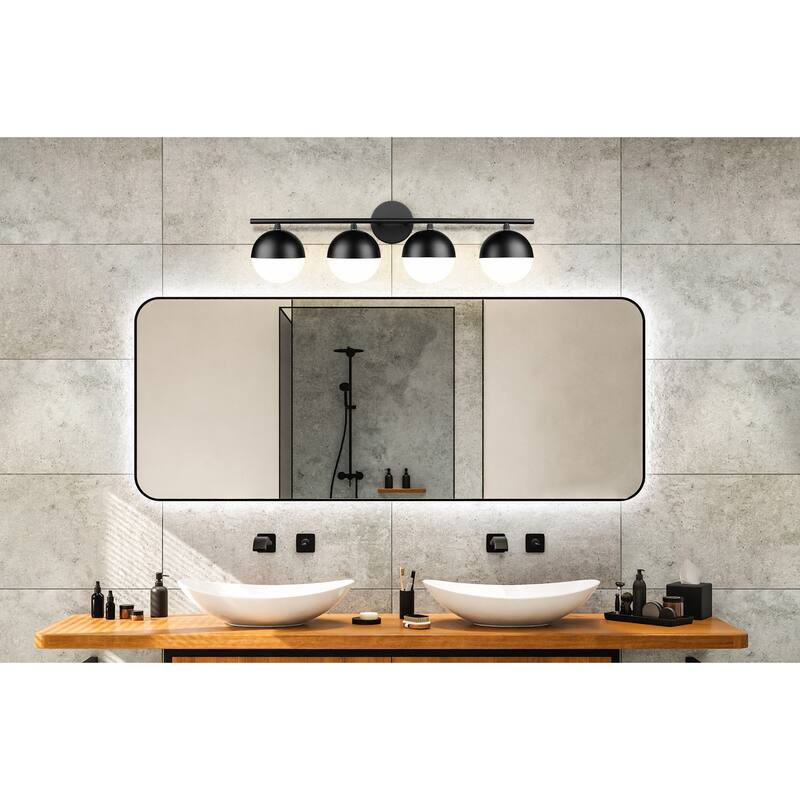 Z-Lite 7517-4V Realm Sphere 4 Light 33" Wide Vanity Light