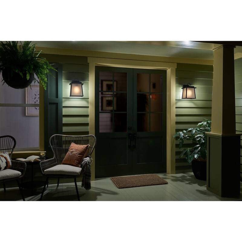 Kichler 59106 Noward 12" Tall Outdoor Wall Sconce with Satin Etched