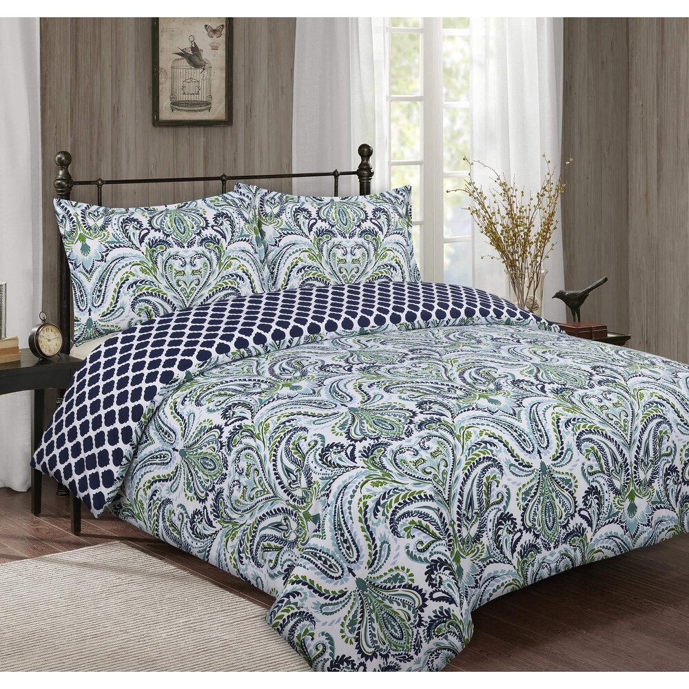 cotton paisley duvet cover