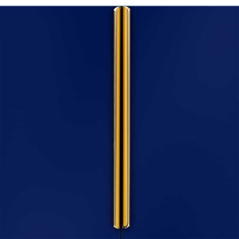 Modern Glossy Finish Light Luxury Storage Cabinet and Adjustable Shelves