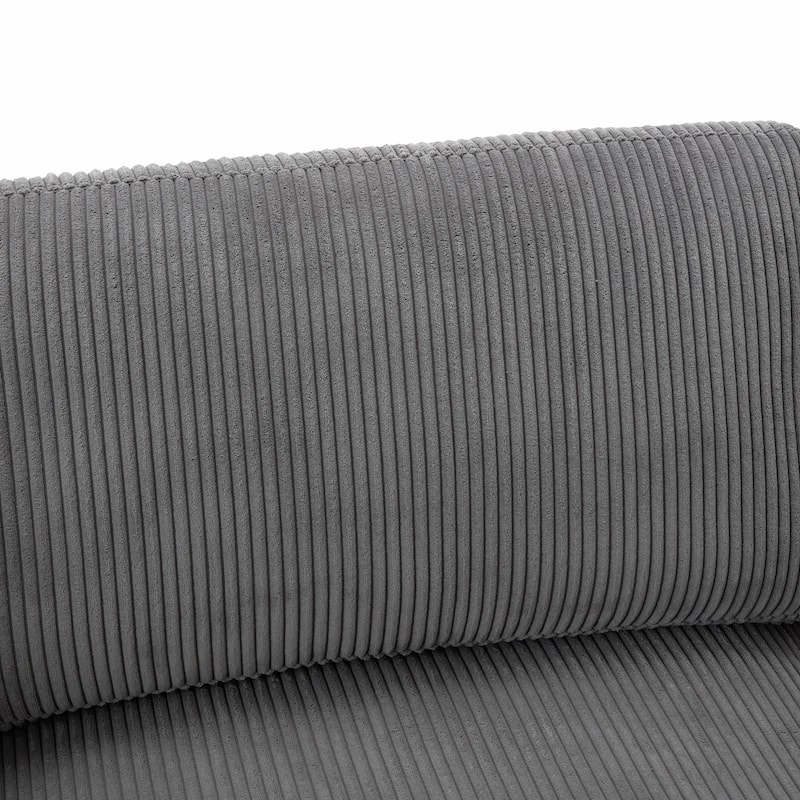 105'' 3-Seater Sofa with Removable Back Cushions and 5 Pillows