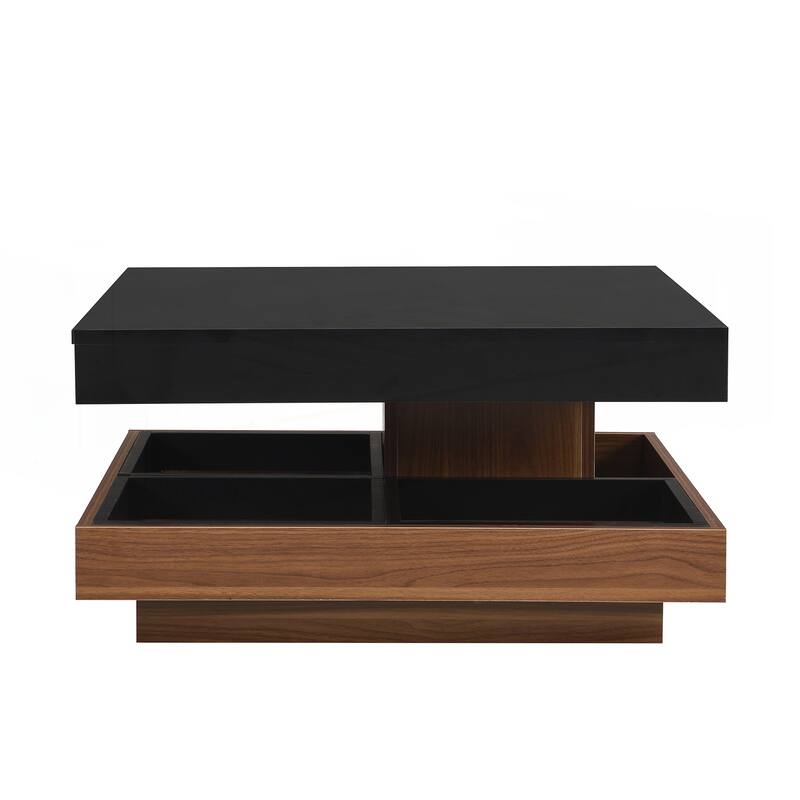 Modern Square 360 Degree Rotating Coffee Table