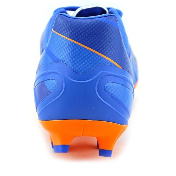 orange and blue youth football cleats
