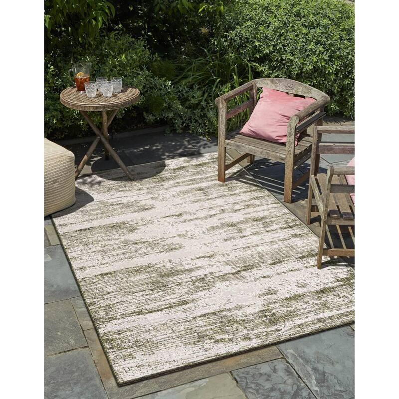 Outdoor Ucul Collection Area Rug - Green - 9'x12'