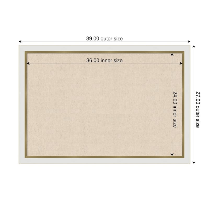 Kate and Laurel Pinboard Neutral Linen