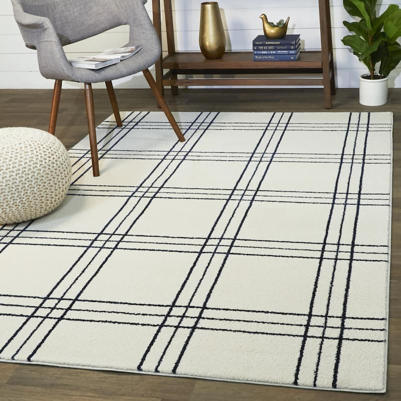 Turner Plaid Area Rug - 8'9" x 12'