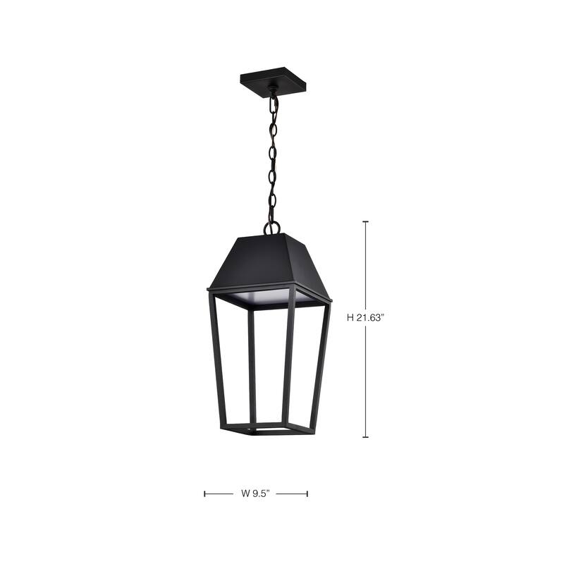 Colt 10 Watt LED Hanging Pendant Matte Black Finish