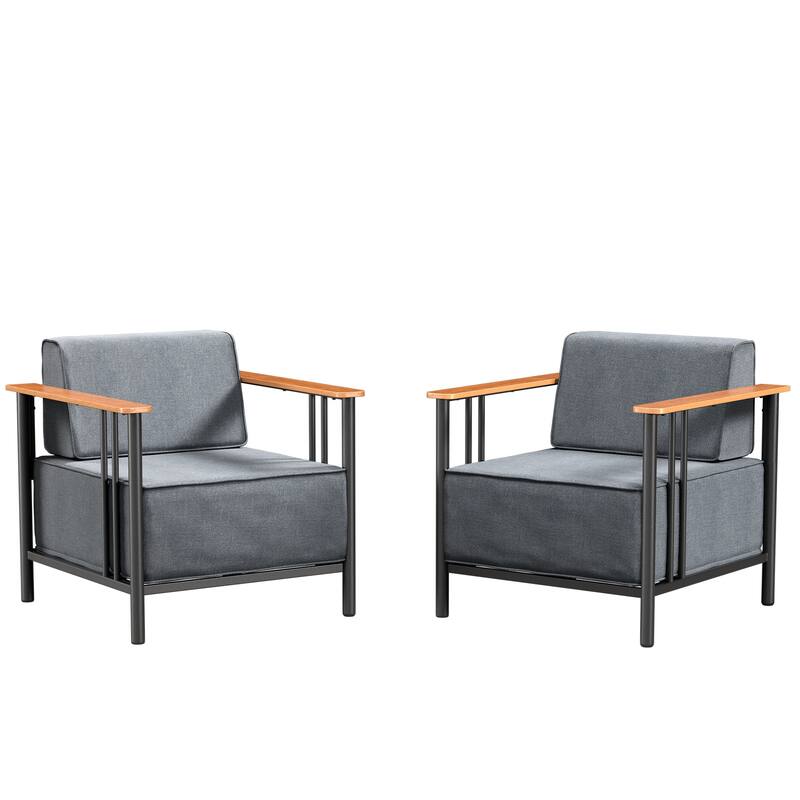 Outdoor Patio Funiture Set with Extra-Thick Seat cushion