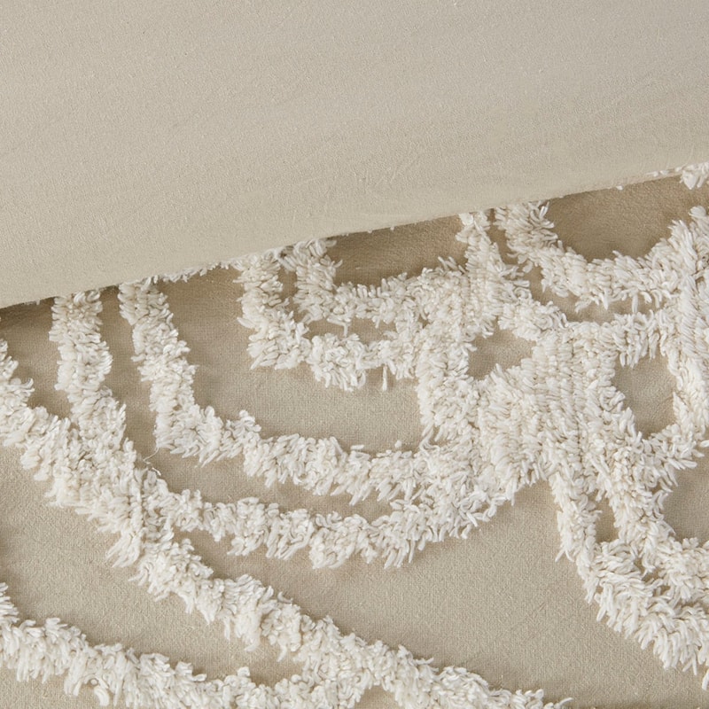 Madison Park Virginia Tufted Cotton Chenille Medallion Comforter Set