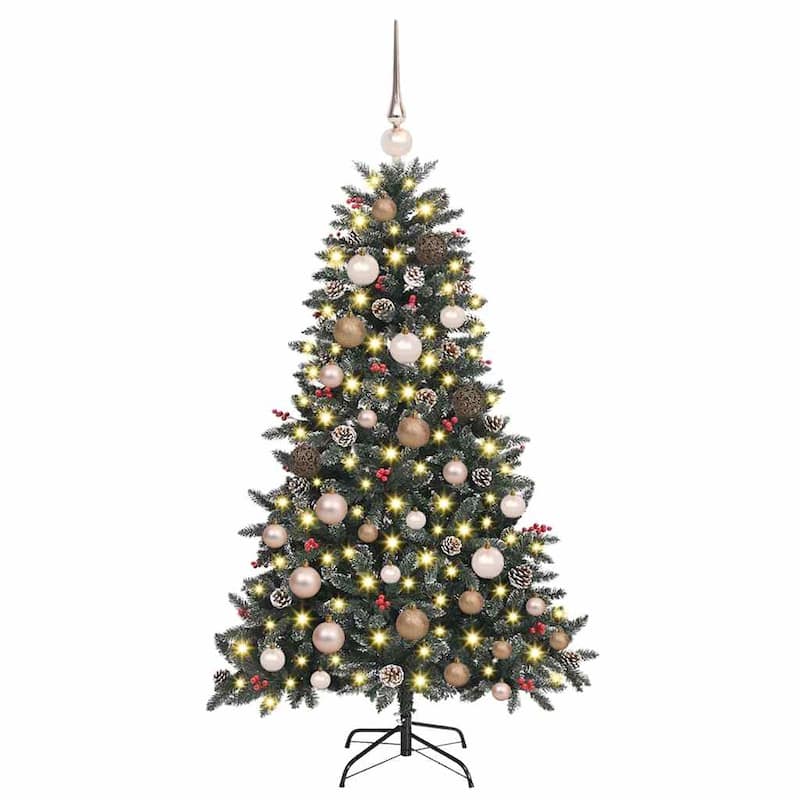 vidaXL Artificial Christmas Tree Green PVC