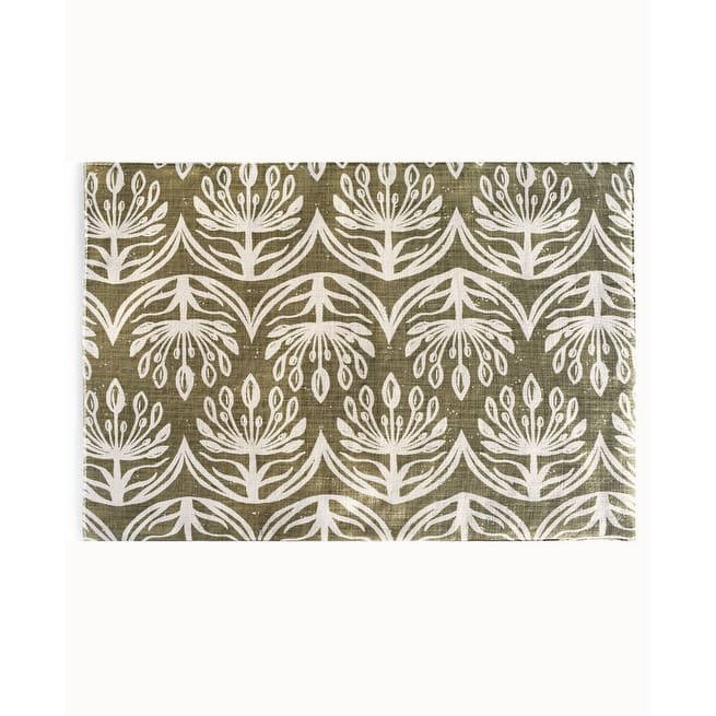 French Home Set of 4 Botanical Placemats - Sage