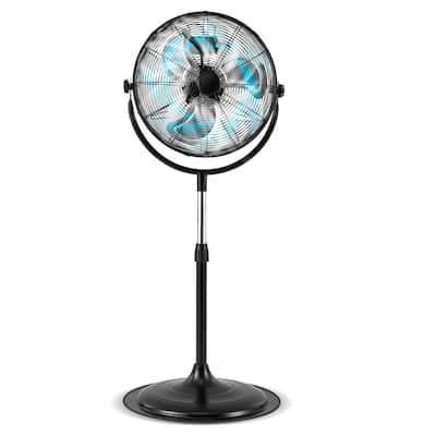 Gymax 18'' High Velocity Pedestal Fan w/3 Speeds 360 Degree Tilt &