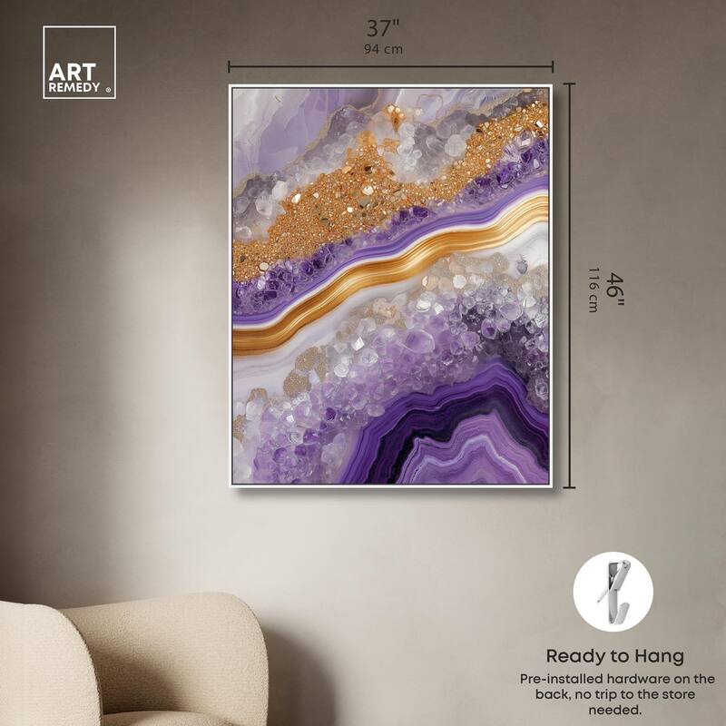 Gemstone Labyrinth II Canvas by Art Remedy