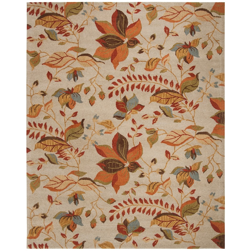 SAFAVIEH Handmade Blossom Gerga Modern Floral Wool Rug