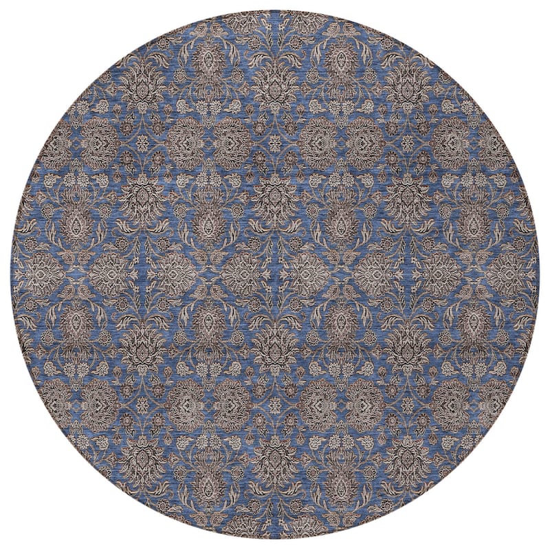 HomeRoots Floral Transitional Rectangle Outdoor Rug