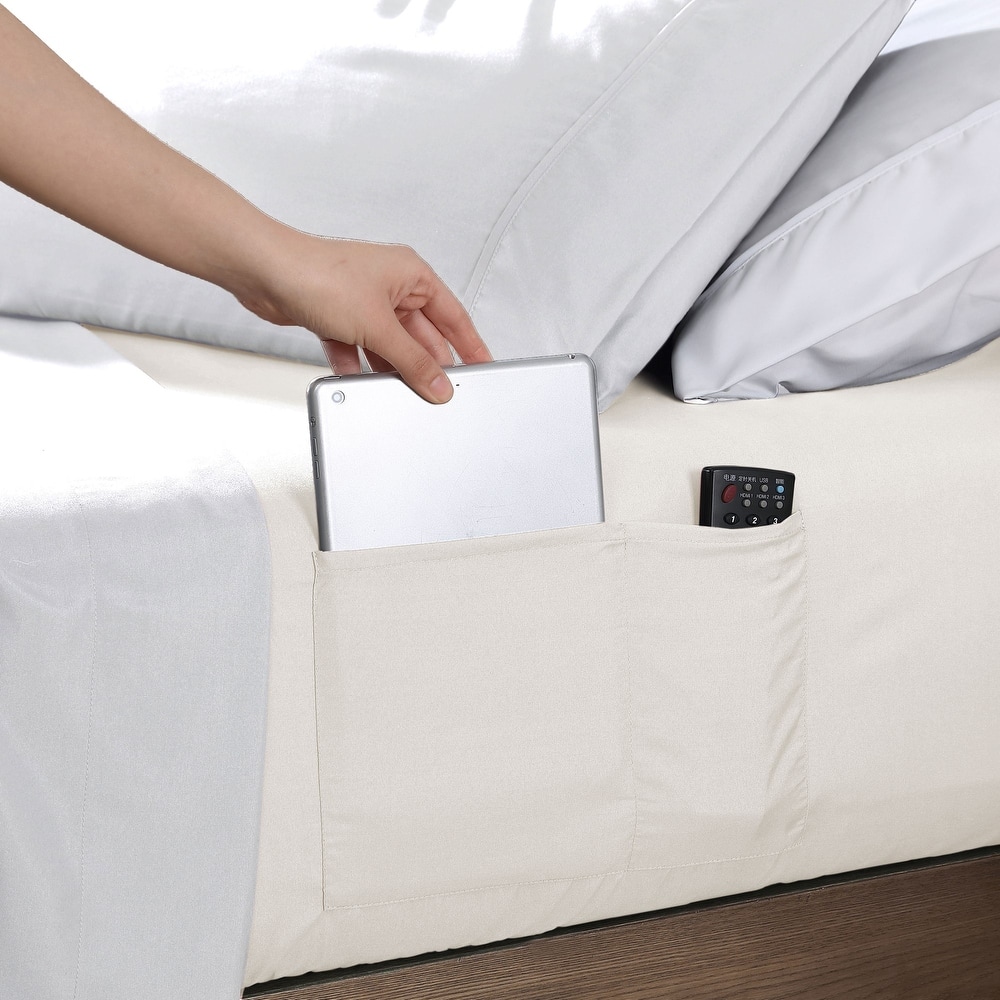 Swift Home 14-Inch Deep Pocket Soft Microfiber Storage Pocket Fitted Sheet