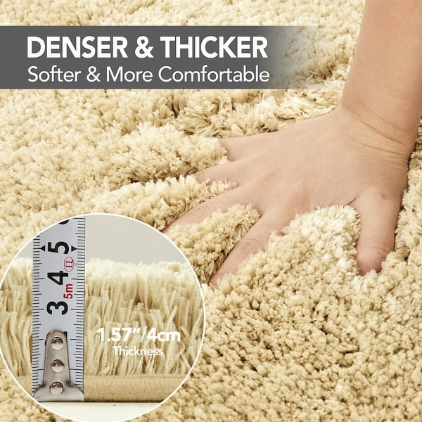 dimension image slide 8 of 16, Deconovo Super Absorbent & Thick Bath Mat Rugs (1 PC)