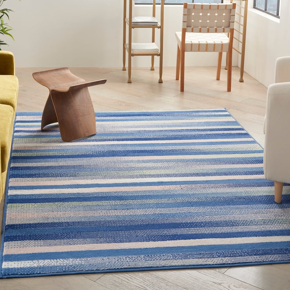 Nourison Whimsicle Modern Striped Abstract Area Rug