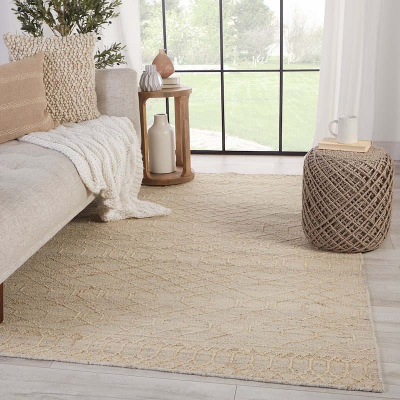 Algrove Natural Geometric Area Rug