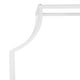 preview thumbnail 15 of 15, SAFAVIEH Slater 36-Inch Glass Tier Etagere Bookshelf, White - 36" x 12" x 80"