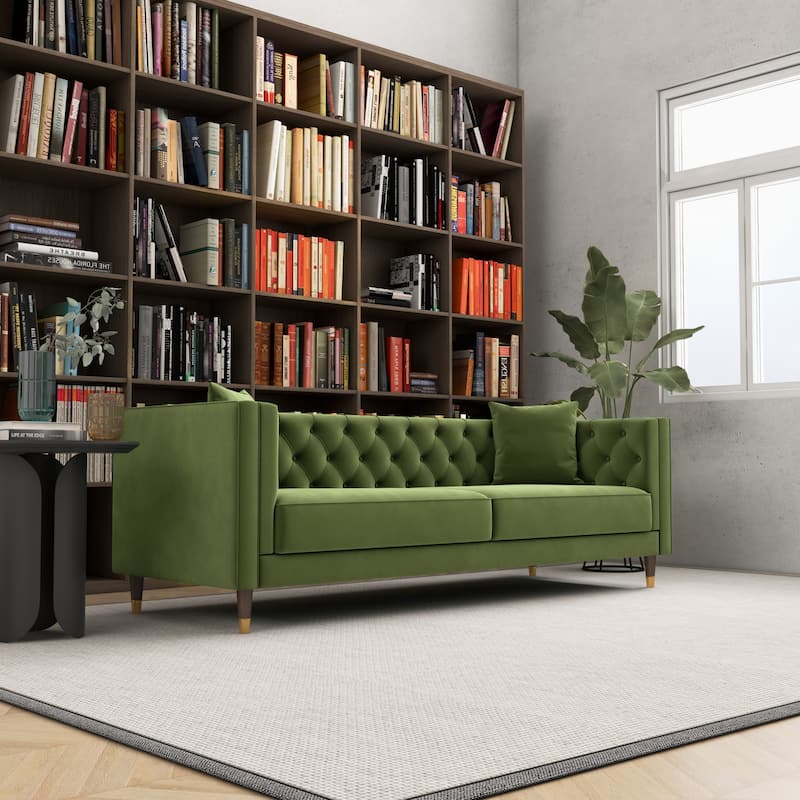 Lamont Luxury Modern Tufted Velvet Living Room Couch