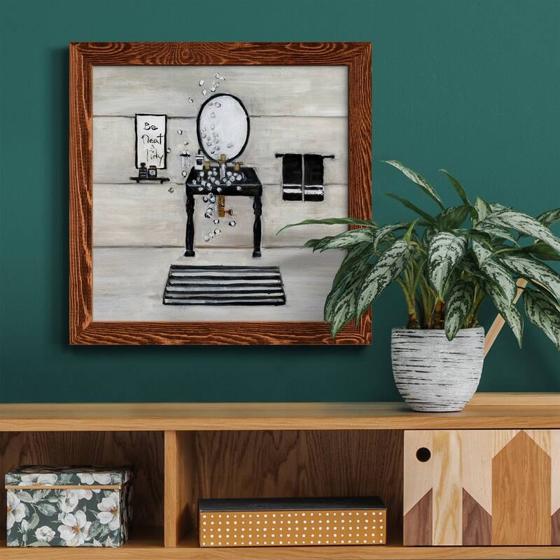 Neat and Tidy Bath-Premium Framed Canvas - Ready to Hang