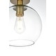 preview thumbnail 11 of 35, 1-light Flush-mount Ceiling Fixture w/ 10-in. Spherical Clear Glass Shade