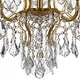 preview thumbnail 3 of 5, Filmore 6 Light Crystal Gold Chandelier - 23'' W x 25'' H