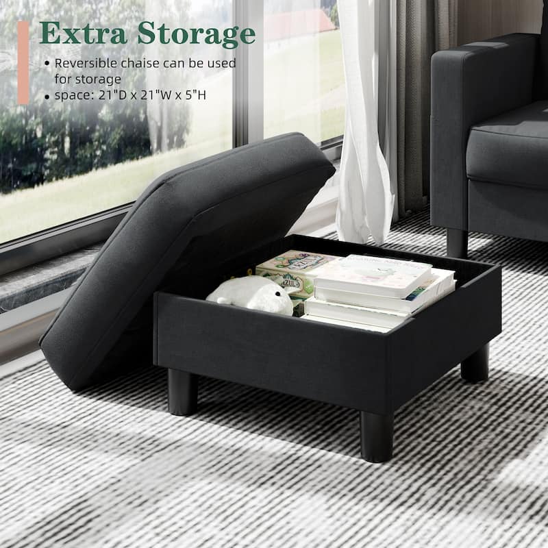 Futzca Convertible Sectional Sofa Couch, L Shaped Couch Sofa