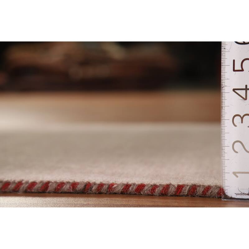 Hand Knotted Oriental 100% Wool Carpet Tribal Tribal Brown Gabbeh Runner Rug - 9' 10'' X 2' 8''