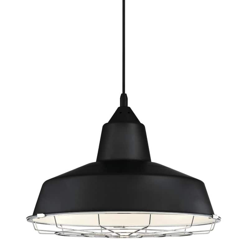 Westinghouse 6131900 Academy 16" Wide LED Pendant - Black