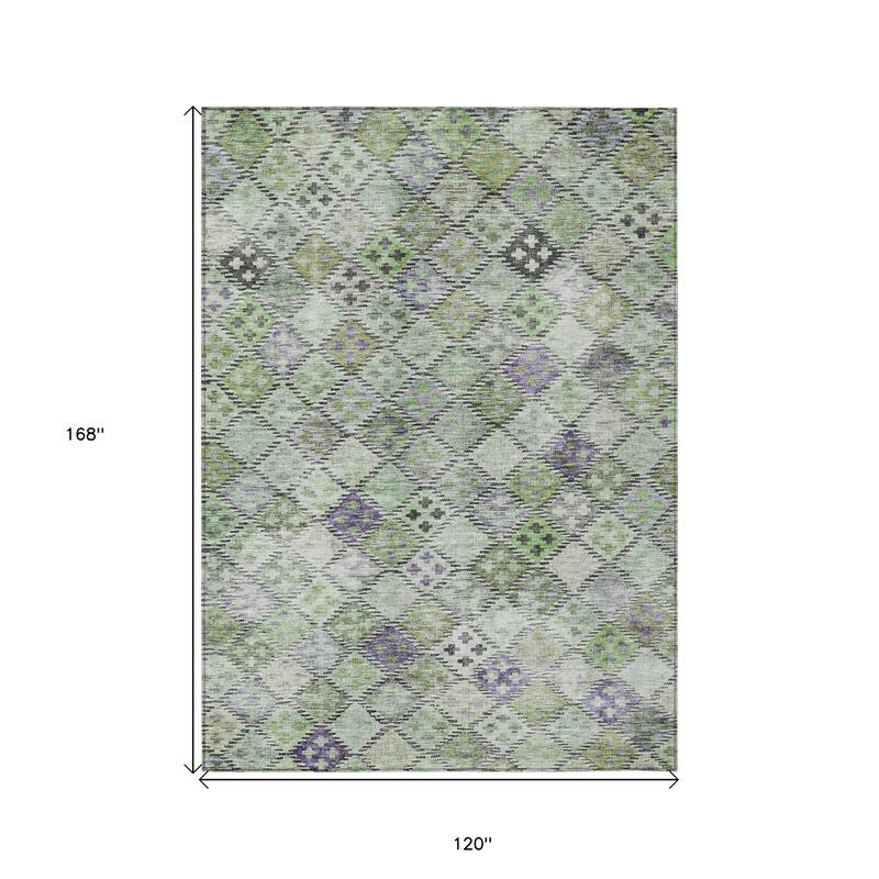 HomeRoots Geometric Transitional Rectangle Outdoor Rug