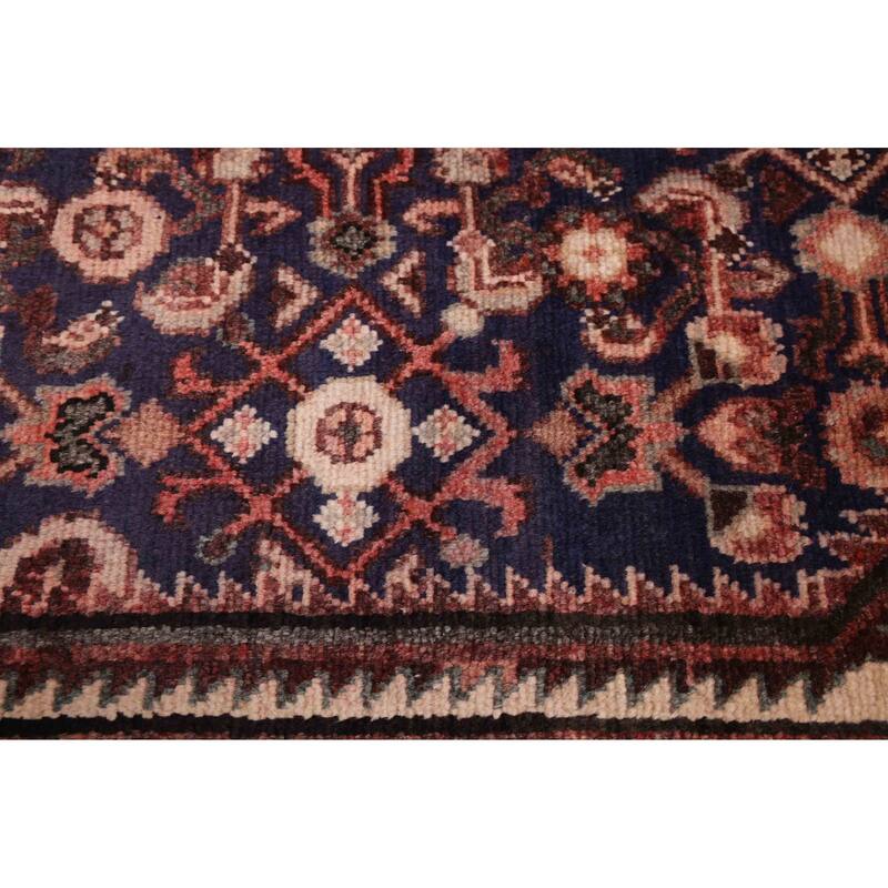 ECARPETGALLERY Hand-knotted Andelz Navy Wool Rug - 3'1 x 9'9