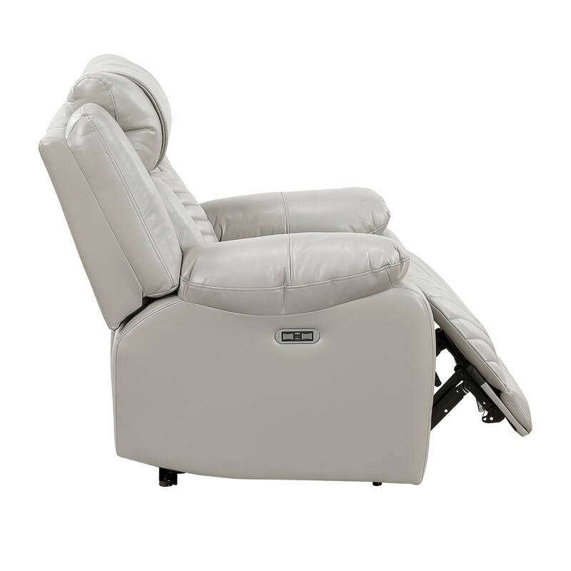 Ridge 40" Faux Leather Power Recliner - LED and Charging Ports