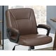 preview thumbnail 5 of 7, Faux Leather Relax Office Chair, Ergonomic Computer Desk Chair, Upholstered Seat with Armrests and Adjustable Height - N/A
