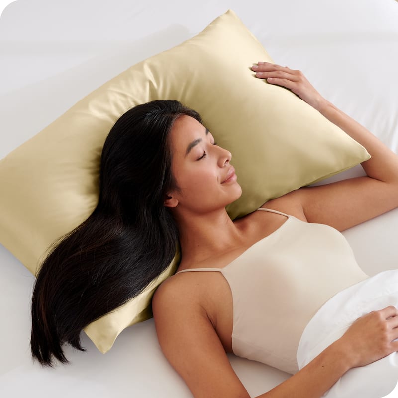 Bare Home Poly Satin Pillowcase Set for Hair and Skin (Set of 2)