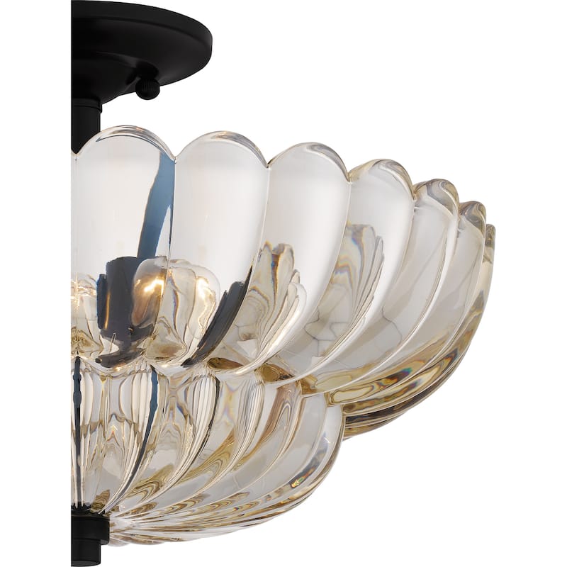 Whitecap 4-Light Mottled Cocoa Semi-Flush Mount