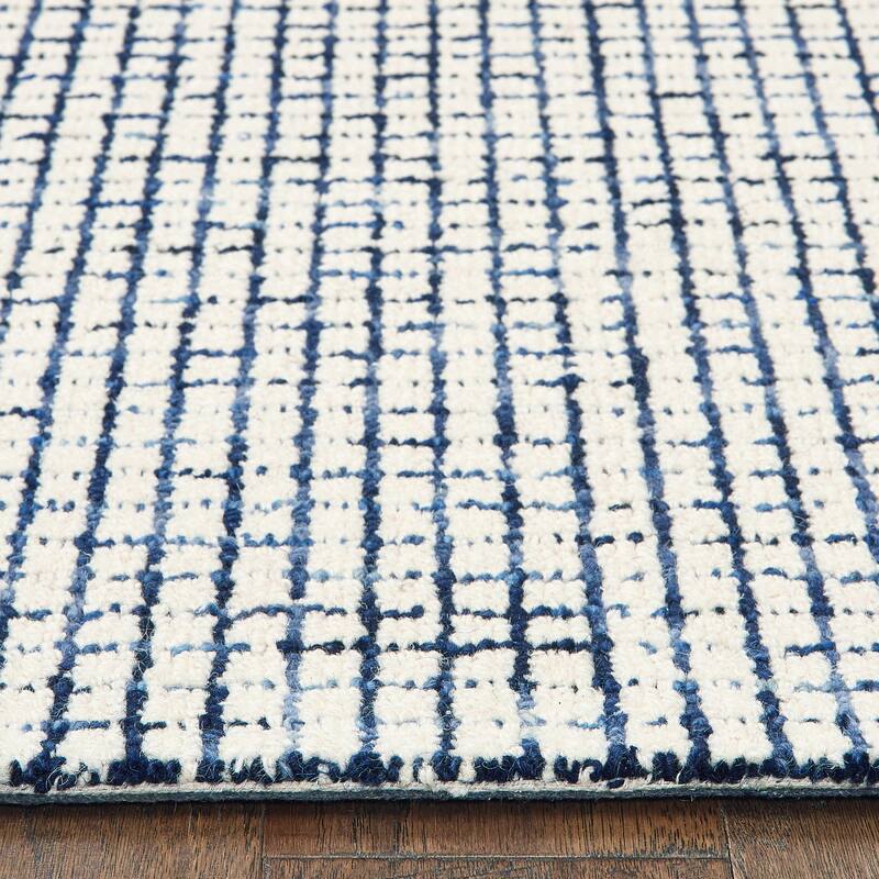 Noah Contemporary Checkered Wool Indoor Area Rug by Sevita