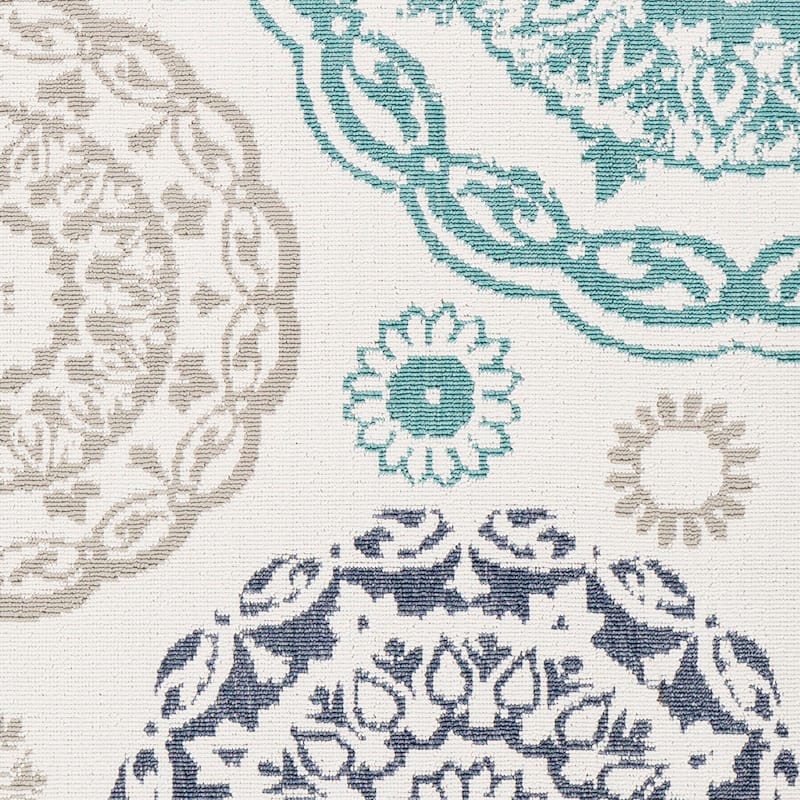 Livabliss Transitional Alfresco Medallion Indoor/Outdoor Area Rug