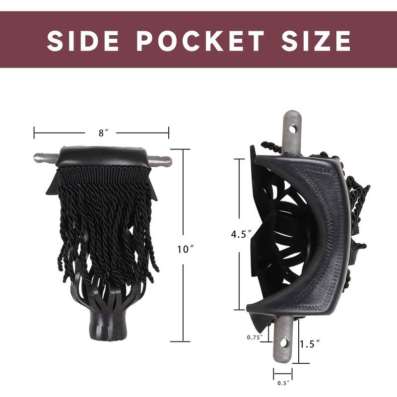 GSE™ Set of 6 Heavy-Duty PU Leather Pool Table Pockets. Replacement Billiard Table Web Drop Bag (Several Colors Available)