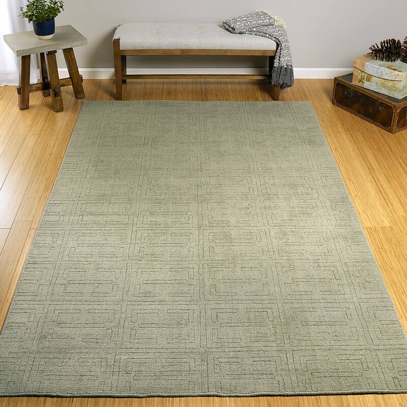 Hand-Loomed Polyester Moravec Rug