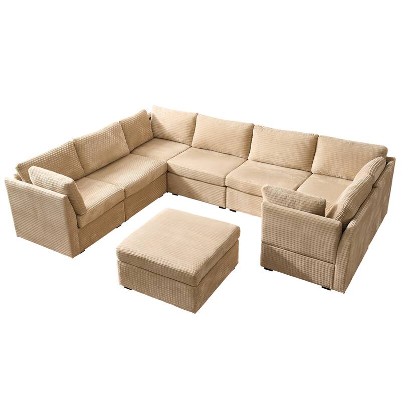 OVIOS Elegant L-Shaped Sofa